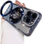 Fycyko Magnetic Case for iPhone 13 Pro Max, Blue Rhinestone Glitter, Shockproof Kickstand, Compatible with MagSafe