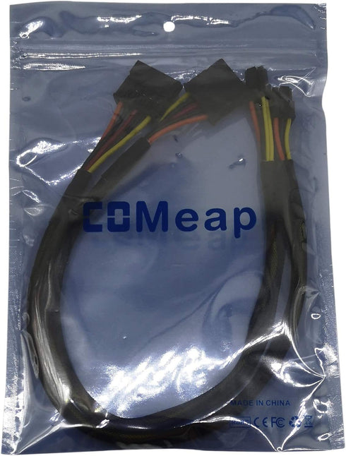 COMeap SATA Power Cable for Dell Inspiron 3653 3650 Series, SATA 15 Pin to Mini 6 Pin ATX Adapter (Pack of 2)