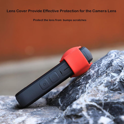 LICHIFIT Silicone Lens Cap Lens Protective Case Cover Shell Skin for Insta360 X3 Action Camera Accessories