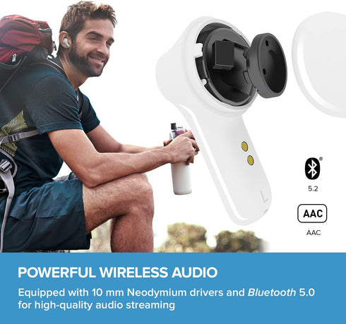 Creative Zen Air Lightweight True Wireless Earbuds with Active Noise Cancellation, Bluetooth 5.0, Up to 18 Hours