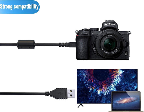 Master Cables Replacement USB Cable - Compatible with Nikon UC-E6 / UC-E16 / UC-E17 for Digital Cameras