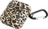 Seadream Silicone Leopard Pattern Protective Cover Case, Metal Keychain Compatible with Apple AirPods