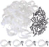 Hicarer 50 Pack R-Type Cable Clip Wire Clamp, Nylon Fastener Clips with Screws for Wire Management