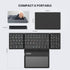 Foldable Bluetooth Keyboard, Portable Full Size with Touchpad, Wireless Travel Keyboard for Windows, iOS, Android