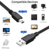 SaiTech IT USB 2.0 A to Mini 5 pin B Cable for External HDDs/Camera/Card Readers/MP3 Player (Black, 10 Pack, 3 Feet)