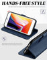 TUCCH Case Wallet for iPhone 8 Plus/7 Plus, PU Leather with 3 Credit Card Holder, 1 Money Slot, Kickstand Folio Flip