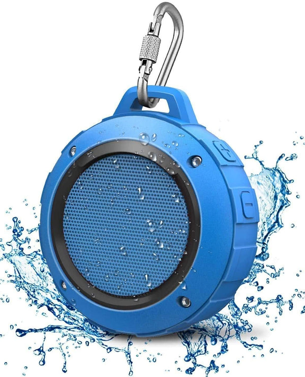 Kunodi Outdoor Waterproof Bluetooth Speaker, Wireless Portable Mini Shower Speaker with Subwoofer for Sports, Pool,