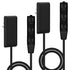 LIDER Flat-Face Outlet Extender: 3 Receptacles, Ultra-Thin Wall Plate Plug with 3-Outlet Power Strip, 2 Pack
