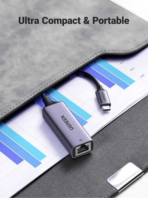 UGREEN USB C to Ethernet Adapter, Gigabit RJ45 to USB 3.0 Type-C Ethernet LAN Network Adapter