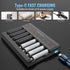POWEROWL AA AAA Battery Charger 8 Bay, USB Fast Charging for Ni-MH Ni-CD Rechargeable Batteries