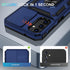 for Samsung Galaxy A13 5G Case, Galaxy A13 5G Phone Case,Slide Camera Cover HD Screen Protector Military Grade Magnetic Ring Holder Shockproof Kickstand Protective Case, Navy Blue