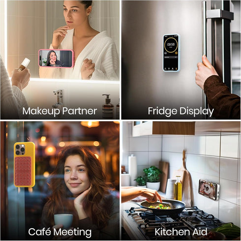 Klearlook Maximized Clarity! 2PCS Silicone Suction Cup Phone Case Mount Double Sided, Hands-Free Phone Accessories