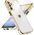 LeYi Galaxy A15 5G Case: Cute Luxury Soft TPU, Tempered Glass Protector & Full Camera Lens Protection, White.