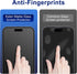 2 Pack Matte Glass Screen Protector for iPhone 14 Pro 6.1-inch 2022 with Easy Installation Frame, Anti-Glare, 9H