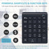 Bluetooth Number Pad for Laptop, Wireless Numeric keypad, 28 Keys Numpad Number Keypad Bluetooth 10 Keys Number Pad for Laptop, MacBook Air/Pro, iMac, Surface Pro, etc