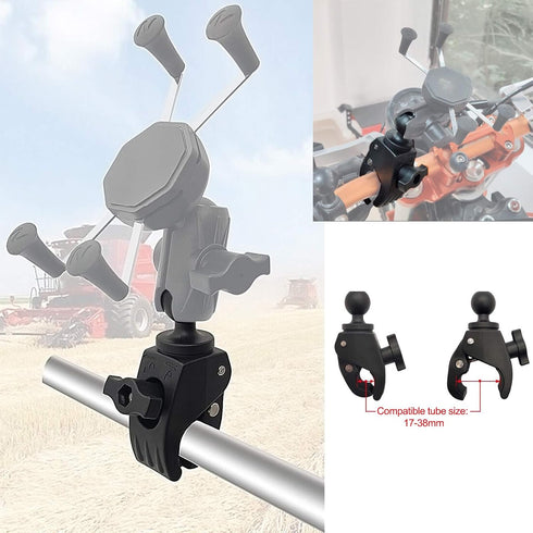 Tough Clamp Base with 1'' Rubber Ball Head for Secure Mounting