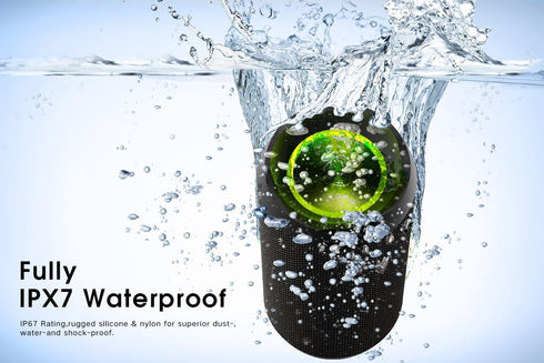 EDUPLINK Bluetooth Speaker, Portable Wireless, Waterproof IPX7, TWS Pairing Stereo, Built-in Microphone, Long Playtime