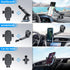 APPS2Car Suction Cup Phone Mount, Windshield/Dashboard/Air Vent Suction Car Phone Holder Mount with Sticky Gel Pad, Compatible with iPhone, Samsung, All Cellphone, Thick Case Friendly