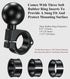 BRCOVAN Aluminum Alloy Handlebar Clamp Mount Base with 1.5'' TPU Ball, Fits 0.875''-1.26'' Round Rails