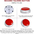 SUMWELL 30 Sound Button- Seconds Custom Recordable Talking Button-Record & Playback Your Own Message-Quality Voice