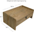 Excello Global Products Wooden Monitor Stand with Drawer for Desktop Organization of Notebooks, Pens, and Office