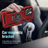 ADDIT Heavy Duty Phone Case for iPhone 12 Pro Max, with Kickstand Ring, Shockproof, Anti-Fingerprint, Red