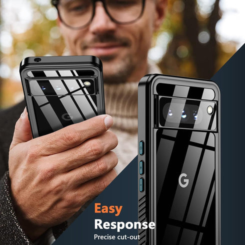 ANTSHARE Google Pixel 8 Pro Waterproof Case, IP68, 16FT Dropproof, Full Body Shockproof, Built-in Screen Protector,