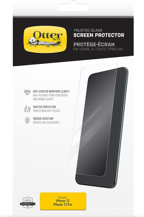 OtterBox TRUSTED GLASS Screen Protector for iPhone 12 & iPhone 12 Pro