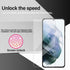 Galaxy S21 Tempered Glass Screen Protector + Camera Lens Protector, 2 + 2 Pack, Case Friendly