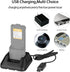 UV-5R BF-F8H Charger, More USB Cable Charger with Indicator Light for Two Way Radio UV-5R Series DM-5R by Tenway