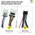1995-2013/Infiniti 1997-2012, 16Pin 350Z FX35 G35 Aftermarket Radio Wiring Adapter Compatible with Nissan Android Car