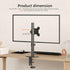 suptek Mount,2 Pack(MD6TB-2) Single Head and Plate Vesa Pole Monitor Mount Bracket for Monitor