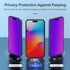 iPhone 15 Pro Max Privacy Screen Protector - 6.7" Tempered Glass, Purple Gradient, Anti-Spy, Anti-Blue Light, Easy
