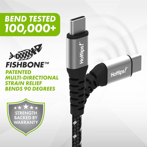 USB C Cable 4ft 2-Pack Black Durable Braided Aramid Fiber 3A Fast Charge Type C Charger Cord, Compatible with Android, Samsung Galaxy, Note, Pixel, LG, Switch, PS5 Controller