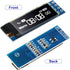 2 I2C 0.91 Inch I2C 3.3V 5V(White Frienda Pieces OLED Display Module, OLED Screen Driver, Compatible with Arduino