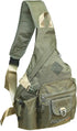 Backpack Large Sling Bag Laptop Cross Body Messenger Bag Shoulder Travel Rucksack (D- Army Green)