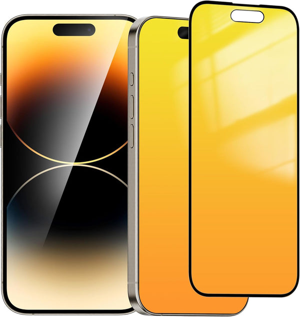 2 PACK Privacy Screen Protector for iPhone 15 Pro Max, Anti Spy Gradient Tempered Glass with Installation Alignment