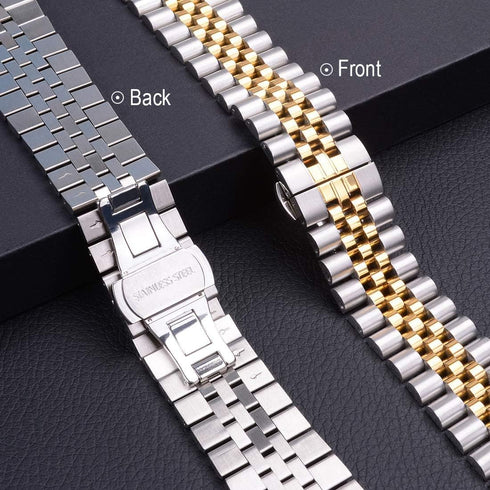 Wolait Stainless Steel Heavy Band for Apple Watch Ultra 2 | 49mm 46mm 45mm 44mm 42mm with Butterfly Clasp