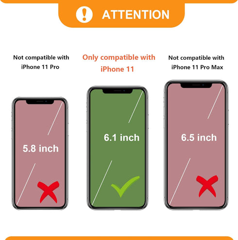 Bocasal Wallet Case for iPhone 11 with Card Holder, PU Leather Magnetic Detachable Kickstand, Shockproof Wrist Strap,