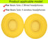 Replacement Ear Pads Compatible with Beats Solo 2.0 Solo 3.0 Wireless Headphones Soft Comfort Protein Leather Memory Foam Resilient (Yellow)