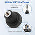 Anina 3/8 24 NMO to X Thread Adapter Antenna Mount for CB Ham Two Way Amateur Radio Antenna Brass Center Contact Low