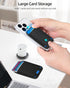 2 Pack Phone Card Holder, Premium Leather Stick On Wallet, Strong Adhesive Cell Phone Pocket for iPhone, Samsung & Most