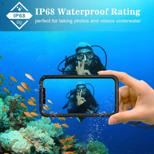SPORTLINK Waterproof Case for iPhone 11, Full Body Heavy Duty Protection, Shockproof Dustproof with Clear Screen
