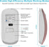 Bluetooth Wireless Mouse for MacBook, Optical Rechargeable Silent Mouse with Dual Mode Switch, White