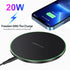 Fast Wireless Charger,20W Max Wireless Charging Pad Compatible with iPhone 14/15/13/12/SE/11/11 Pro/XS Max/XR/X/8,AirPods;FDGAO Wireless Charge Mat for Samsung Galaxy S23/S22/Note,Pixel/LG G8 7