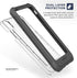 ENCASED Heavy-Duty Protective Belt Clip Case for iPhone XR with Tempered Glass Screen Protector - Falcon Gray