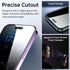SYNCWIRE 9H Shatterproof Privacy Screen Protector for iPhone 14 Pro Max, 6.7" Full Coverage, Anti-Spy, 2-Pack.