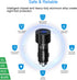 USMEI Quick Charge 3.0 Car Charger, 39W Dual USB Charger Adapter with Voltmeter, Compatible with iPhone 15/14/13,