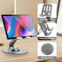 2PCS Cell Phone Stand, Multi-Angle Adjustable 360° Rotation, Non-Slip Metal Stand for iPhone & Android Smartphone