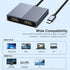Movcle 2 4K@60hz HDMI Splitter for Dual Monitors, Dual HDMI Adapter for Monitors, Display, USB C to Double Adapter